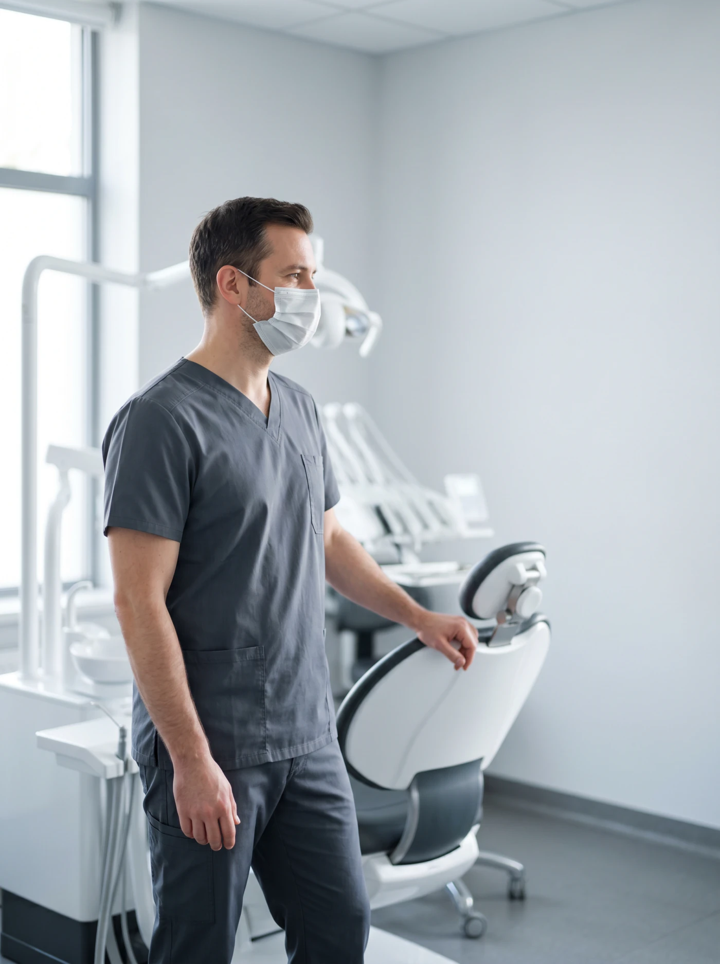 Gabinet stomatologiczny Bas Clinic we Wrocławiu — lekarz dentysta podczas wizyty