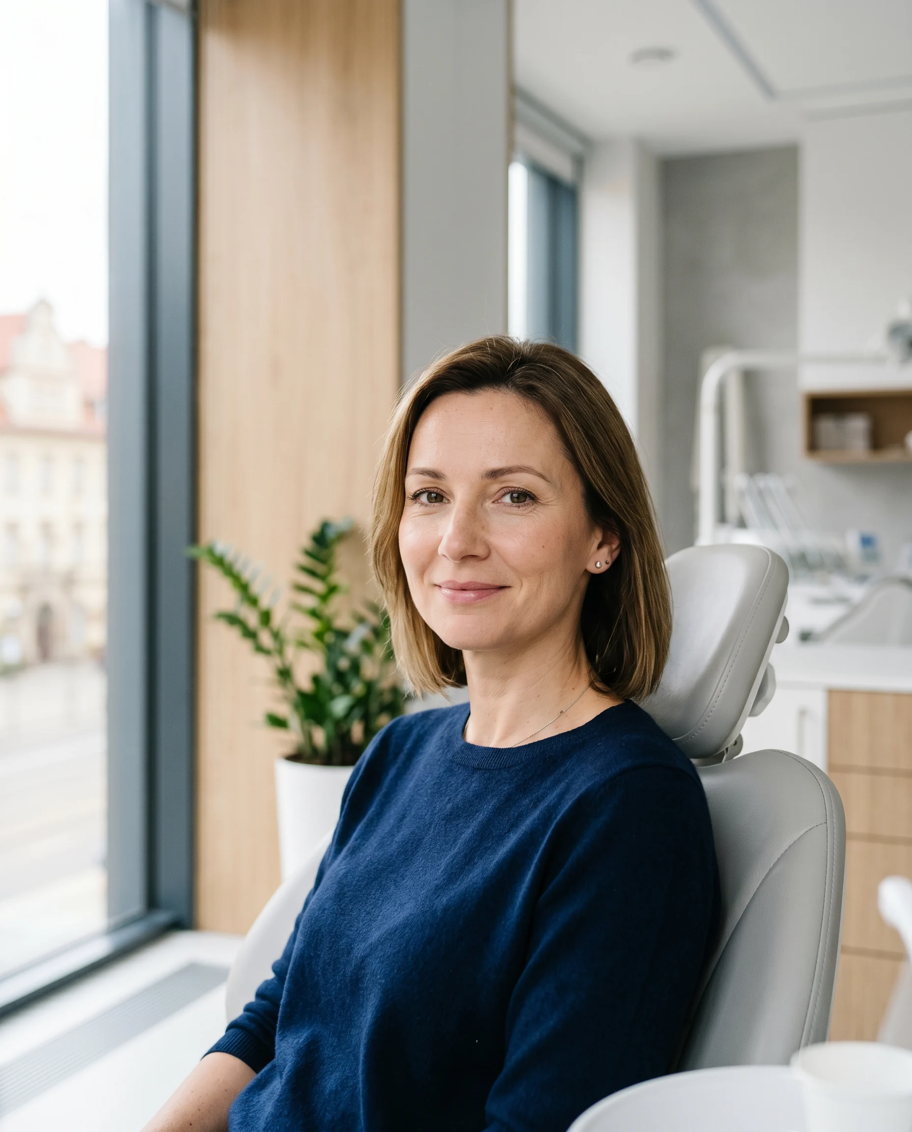 Pacjentka w gabinecie protetycznym Bas Clinic we Wrocławiu